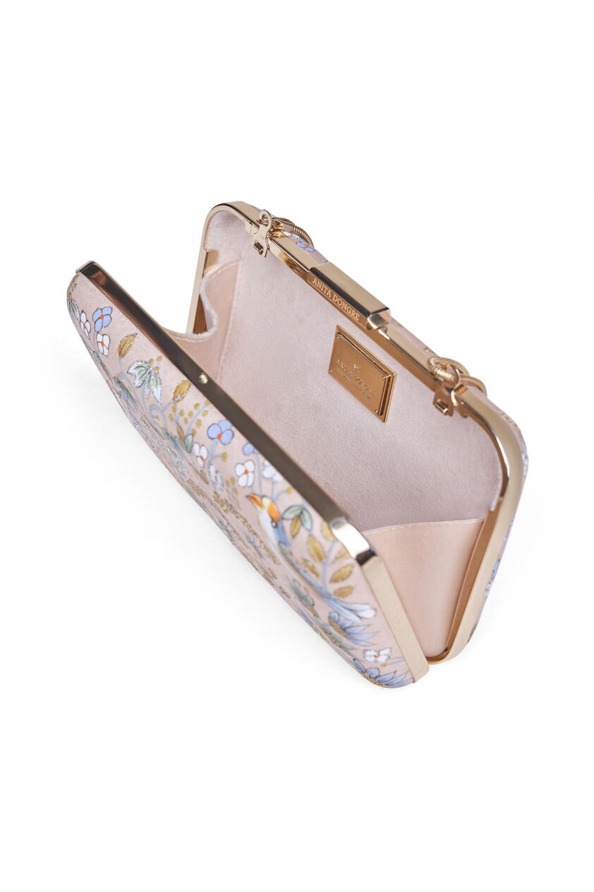 Pichhwai Clutch - Flamingo Pink, Blush, image 6